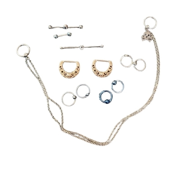 Bundle of CB, Industrual Bar and Nipple Jewelry - Picture 1 of 4